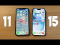 Видео - IPHONE 11 VS IPHONE 15 - ЧТО ИЗМЕНИЛОСЬ ЗА 4 ГОДА? ПОЛНОЕ СРАВНЕНИЕ!