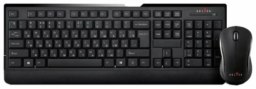 Клавиатура и мышь Oklick 240 M Multimedia Keyboard Black USB - фото 1