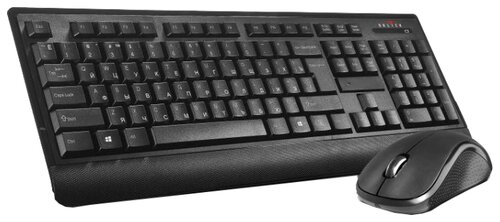 Клавиатура и мышь Oklick 240 M Multimedia Keyboard Black USB - фото 2