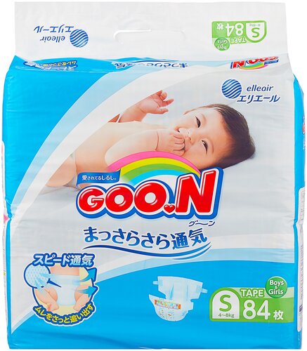 Goo.N подгузники S (4-8 кг) - фото 1