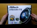 Видео - Распаковка материнской платы Mini ITX ASRock D1800B-ITX