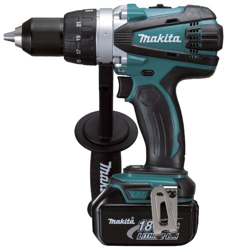 Аккумуляторная дрель-шуруповерт Makita DDF458Z 91 Н·м - фото 1