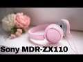 Видео - Sony MDR-ZX110 Overhead Headphones Color Pink - Unboxing