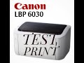 Видео - CANON LBP6030 TEST PRINT