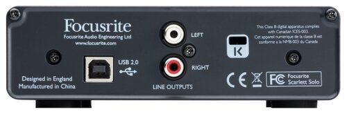 Внешняя звуковая карта Focusrite Scarlett Solo - фото 2