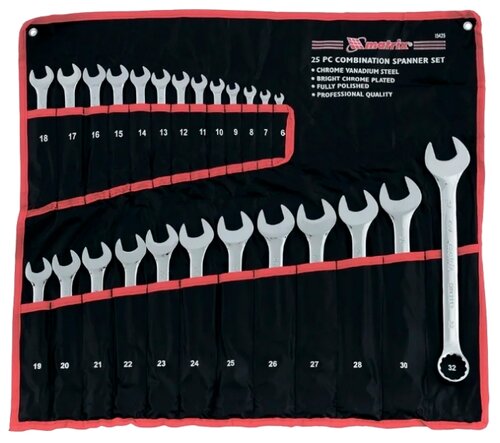 Набор гаечных ключей Matrix 15425 - фото 1