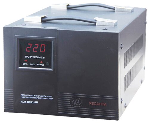 Стабилизатор напряжения однофазный РЕСАНТА ACH-3000/1-ЭМ (3 кВт) - фото 1