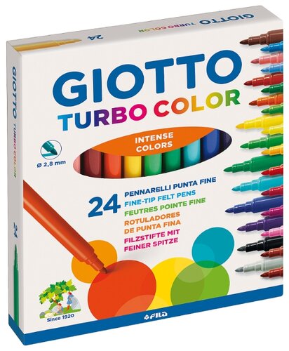 GIOTTO Набор фломастеров Turbo Color, 24 шт. (417000) - фото 1
