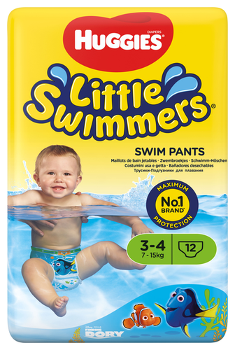 Huggies трусики-подгузники для плавания Little Swimmers 3-4 (7-15 кг) 12 шт. - фото 2