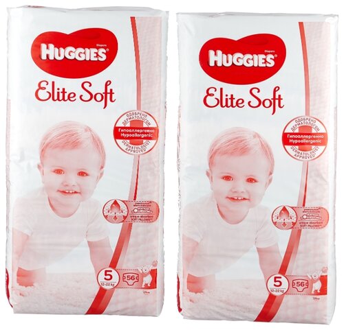 Huggies подгузники Elite Soft 5 (12-22 кг) 112 шт. - фото 4