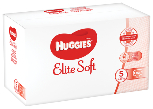 Huggies подгузники Elite Soft 5 (12-22 кг) 112 шт. - фото 2