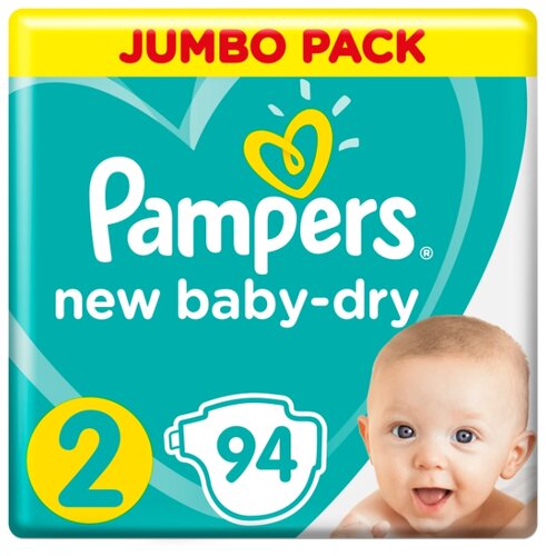 Pampers подгузники New Baby Dry 2 (4-8 кг) 94 шт. - фото 3