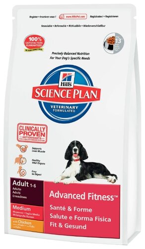 Корм для собак Hill's Science Plan Canine Adult Advanced Fitness Medium with Chicken - фото 1
