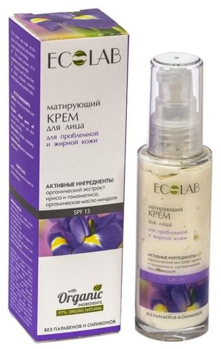 ECO Laboratorie Матирующий крем для лица для проблемной и жирной кожи - фото 4