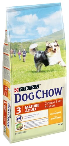 Корм для собак DOG CHOW Mature Adult с курицей для собак старшего возраста - фото 1