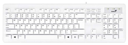 Клавиатура и мышь Genius SlimStar 130 White USB - фото 1