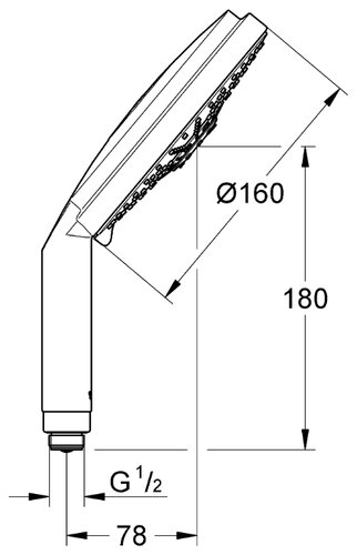 Лейка для душа Grohe Rainshower Cosmopolitan 28756000 - фото 2