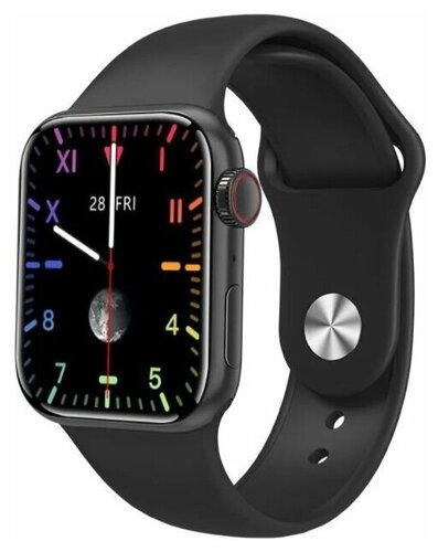 Умные часы SMART WATCH X12 2021 42мм, (Черный) с полноразмерным экраном и активным колесиком - фото 3