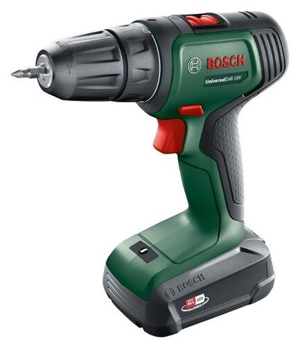 Аккумуляторная дрель-шуруповерт BOSCH Universal Drill 18V Li-Ion 2.5 А·ч 18 В x1 кейс (06039D4005) - фото 1