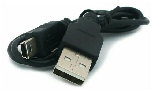 Кабель USB для mini-USB разъема AMFOX, черный / зарядка для телефона, шнур для смартфона, телевизора, ноутбука, провод для адаптера, в блочок - фото 4