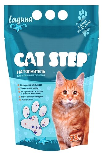 Наполнитель Cat Step Силикагелевый Laguna (3.8 л) - фото 1