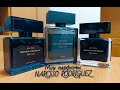 Видео - Мои Ароматы NARCISO RODRIGUEZ BLEU NOIR FOR HIM : EDT, EDP и PARFUM / краткий обзор парфюмов /