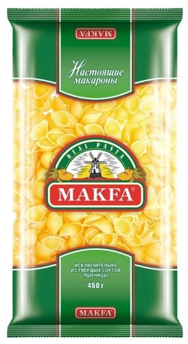 Макфа Макароны Ракушки, 450 г - фото 1