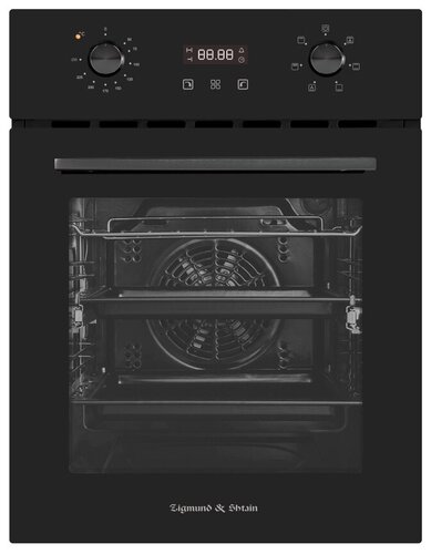 Духовой шкаф электрический Zigmund & Shtain E 145 B, 45 см, черный - фото 1