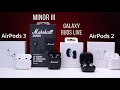 Видео - Marshall MINOR 3, AirPods 3, AirPods 2 или Samsung Galaxy buds live | Какие вкладыши выбрать?