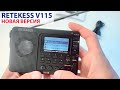 Видео - Функциональный Радиоприемник с MP3, колонка с Алиэкспресс - RETEKESS V115 С НОВОЙ ПРОШИВКОЙ