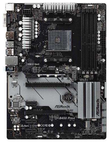 Материнская плата ASRock B450 Pro4 - фото 1