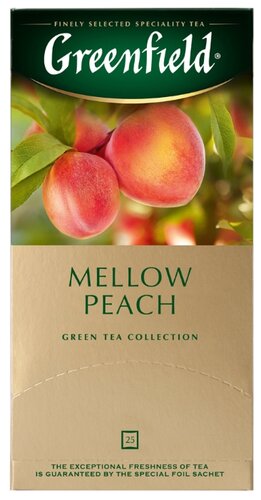 Чай зеленый Greenfield Mellow Peach в пакетиках - фото 1