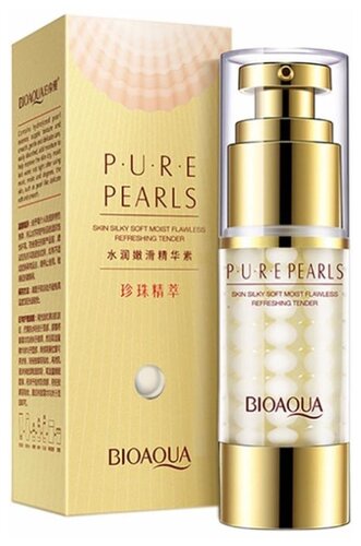 BioAqua Pure Pearls Увлажняющий крем для лица с натуральной жемчужной пудрой - фото 4