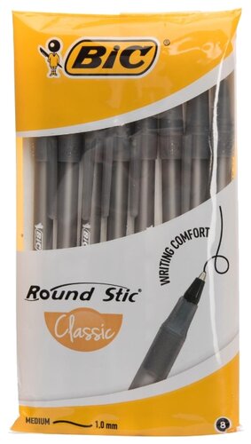 BIC Набор шариковых ручек Round Stick Classic, 0.32 (928497/928498) - фото 3