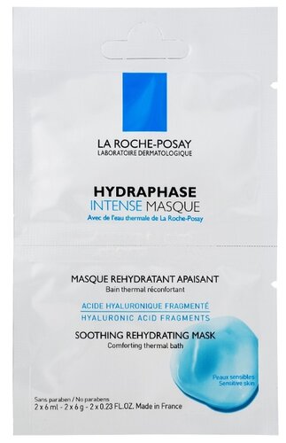 La Roche-Posay увлажняющая успокаивающая маска Hydraphase - фото 4