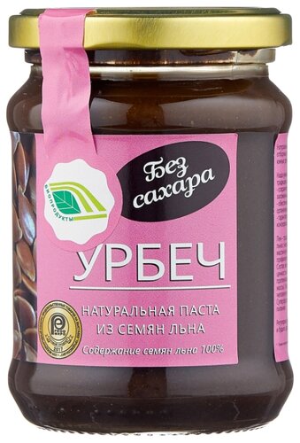 Биопродукты Урбеч натуральная паста из семян льна - фото 1