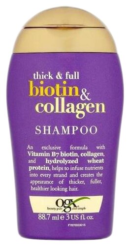 OGX шампунь Thick & Full+ Biotin & Collagen для лишенных объема и тонких волос - фото 4