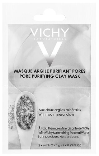 Vichy минеральная очищающая поры маска с глиной - фото 1