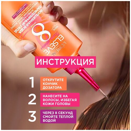 Ламеллярный уход для волос LOREAL ELSEVE длина мечты Волшебная Вода 200 мл - фото 4