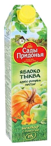 Нектар Сады Придонья Яблоко-Тыква, с крышкой, без сахара - фото 1