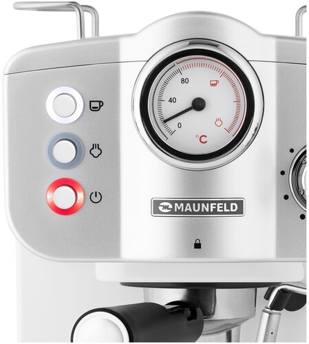 Кофеварка рожковая MAUNFELD MF-735WH PRO - фото 5