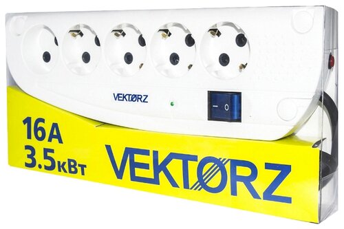 Сетевой фильтр VEKTOR Z, 1.8 м - фото 2
