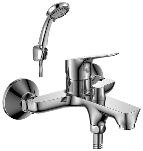 Однорычажный смеситель для ванны с душем Rossinka Silvermix RS29-31 - фото 1