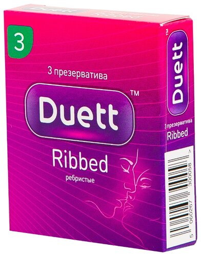 Презервативы Duett Ribbed - фото 3