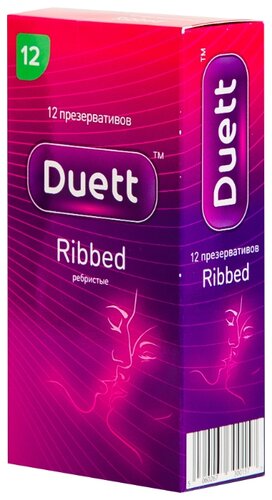 Презервативы Duett Ribbed - фото 1