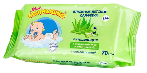 Влажные салфетки Моё солнышко Очищающие - фото 1