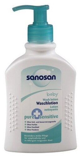 Sanosan Pure+sensitive 2 в 1 Детское средство для купания - фото 2