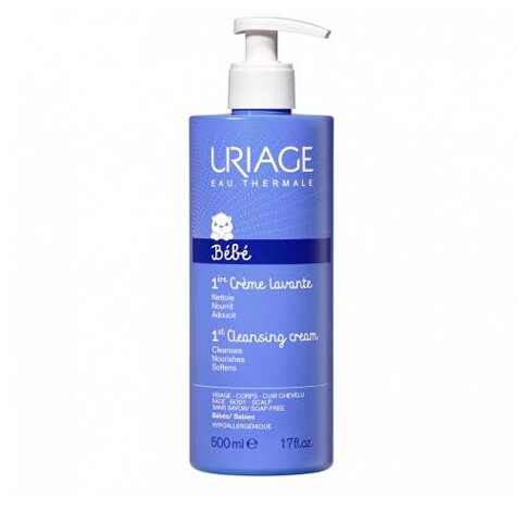 Uriage Bebe Очищающий пенящийся крем для детей и новорожденных - фото 4