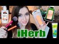 Видео - Заказ iHerb // Средства от растяжек // Кисти Real Techniques