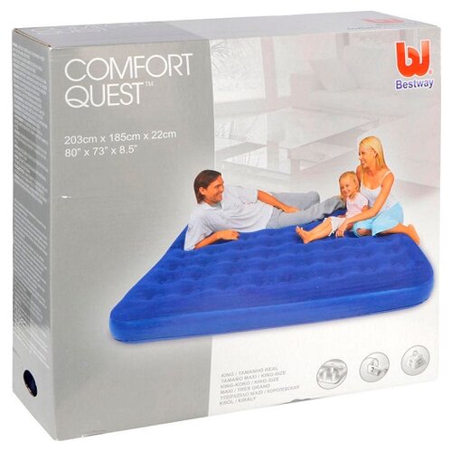 Надувной матрас Bestway Flocked Air Bed 67004 - фото 2